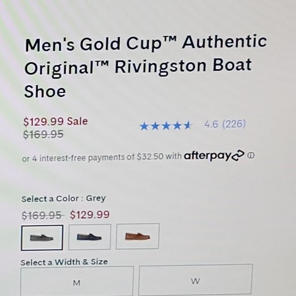 Men\'s Sperry Gold Cup Two-toned Boat Shoes Size US 12. EUC. main image 7